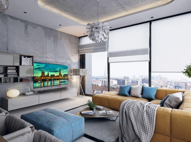 5 mẫu phòng khách tuyệt đẹp với TV OLED siêu mỏng - 4
Căn phòng khách vừa trở thành phòng giải trí gia đình với các trải nghiệm tuyệt vời từ những công nghệ tiên tiến nhất.