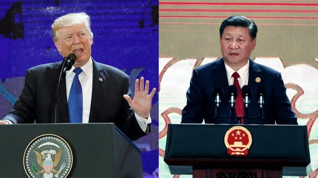 APEC Việt Nam gây chú ý trên báo chí quốc tế - 2
Tổng thống Mỹ Donald Trump (trái) và Chủ tịch Trung Quốc Tập Cận Bình phát biểu tại Hội nghị Doanh nghiệp APEC chiều 10/11. (Ảnh: SCMP)