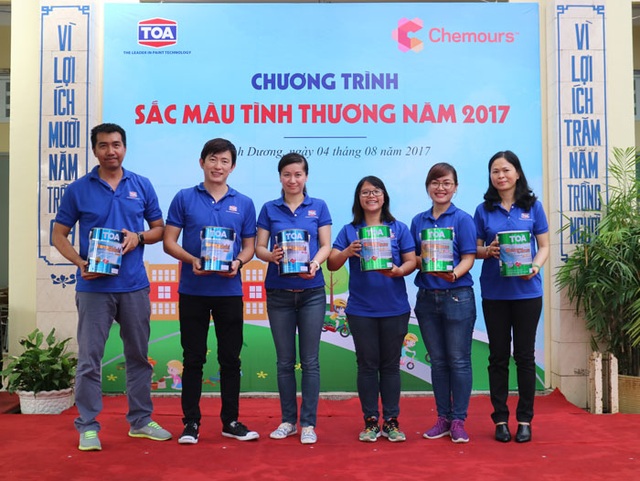 Sơn TOA Việt Nam tiếp tục lan toả “Sắc màu tình thương” - 1 Sản phẩm TOA NanoClean & TOA NanoShield đồng hành cùng chương trình