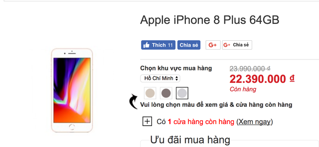 iPhone 8 ế ẩm, cửa hàng chẳng buồn nhập bán - 2 Giá bán iPhone 8 Plus hiện nay
