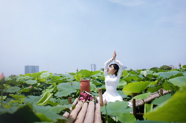 Nữ sinh Bưu chính viễn thông thích đọc sách, yêu hoa sen - 11 Nữ sinh Bưu chính viễn thông thích đọc sách, yêu hoa sen - 11