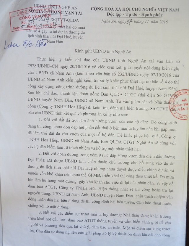 Đất dự án đường du lịch núi Đại Huệ bồi lấp... 40 hộ dân kêu cứu! - 4 Đất dự án đường du lịch núi Đại Huệ bồi lấp... 40 hộ dân kêu cứu! - 4