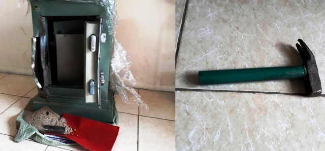 Dùng búa vào nhà hàng xóm phá két sắt trộm tiền, vàng và đô la - 2
Chiếc búa đinh Doanh dùng để phá két sắt cướp đi lượng lớn tiền vàng và đô la
