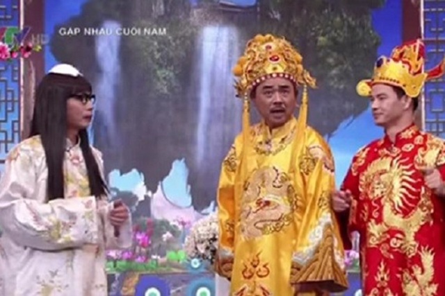 Đạo diễn Đỗ Thanh Hải bác tin Quốc Khánh không đóng Ngọc Hoàng trong Táo quân 2018 - 1 Ngọc Hoàng, Nam Tào, Bắc Đầu trong Táo quân 2017.