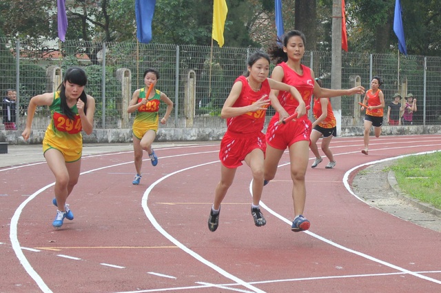 Thí sinh thi môn Năng khiếu vào Trường ĐH Sư phạm TDTT Hà Nội năm 2017 - 1 Thí sinh tham gia nội dung thi chạy 100m.