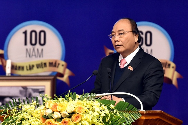 
Thủ tướng Nguyễn Xuân Phúc phát biểu tại buổi lễ. (Ảnh: VGP/Nhật Bắc)
