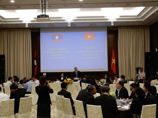 Việt Nam - Lào tăng cường hợp tác lao động và phúc lợi xã hội - 1 Toàn cảnh buổi tọa đàm tăng cường hợp tác lĩnh vực lao động và xã hội giữa hai nước Việt - Lào