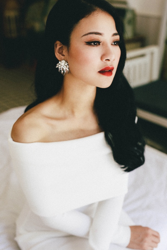 Trần Thị Quỳnh được đánh giá là Hoa hậu có gu thời trang khá tinh tế.