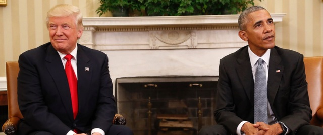 Tổng thống Trump “úp mở” chuyện thú vị trong vụ tố ông Obama nghe lén - 1 Tổng thống Donald Trump (trái) và người tiền nhiệm Barack Obama (Ảnh: Getty)