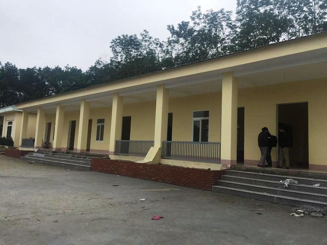 Vụ công trình trường học nghi bị “rút ruột” tại Thanh Hoá: Huyện xin rút kinh nghiệm! - 1 Công trình trường tiểu học xã Xuân Qùy