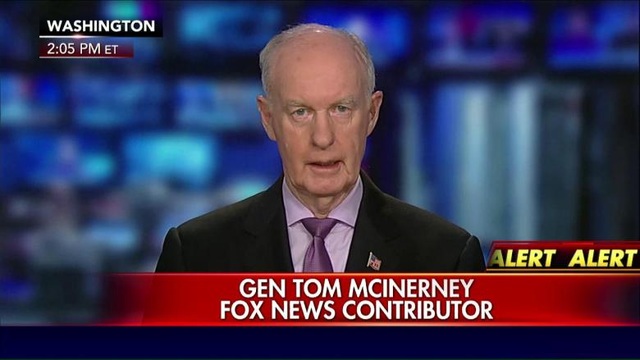 Tướng Mỹ cảnh báo Triều Tiên có thể bị san phẳng trong 15 phút - 2 Tướng Mỹ về hưu Tom McInerney (Ảnh: Fox)