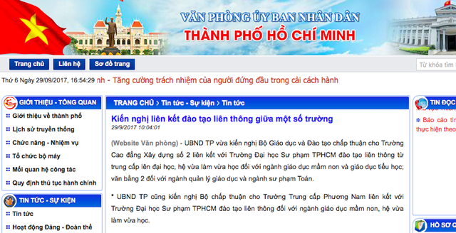 Trường Cao đẳng Xây dựng được phép liên kết đào tạo giáo viên mầm non, tiểu học? - 1 Thông tin về việc UBND TP.HCM kiến nghị Bộ GD-ĐT cho phép trường CĐ Xây dựng số 2 liên kết với trường ĐH Sư phạm TP.HCM