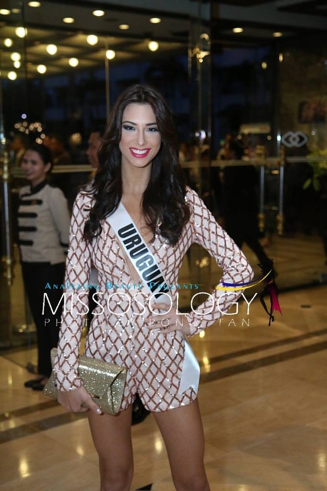 Lệ Hằng và các mỹ nhân khoe sắc trong tiệc tri ân Hoa hậu hoàn vũ 2015 - 6
Hoa hậu Uruguay