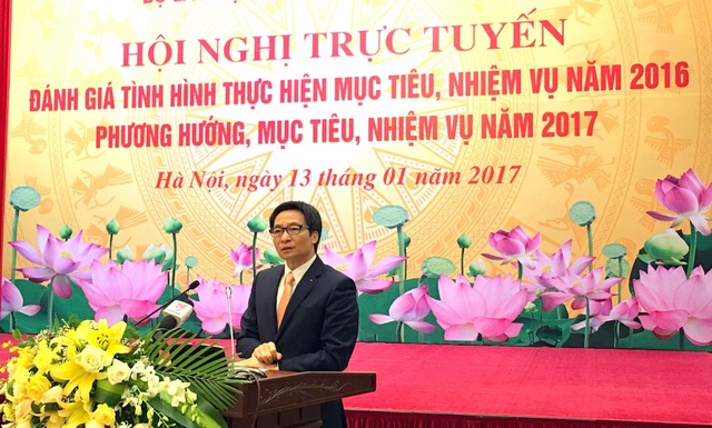 Bộ LĐ-TB&XH: Hơn 126.000 lao động đi xuất khẩu lao động trong năm 2016 - 1
Phó Thủ tướng Vũ Đức Đam phát biểu tại Hội nghị