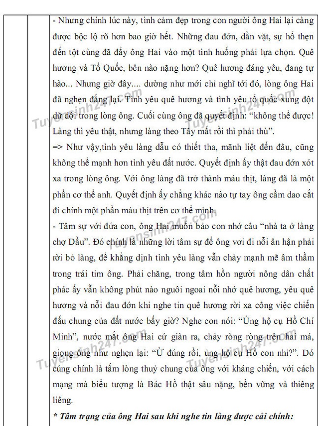 Gợi ý giải đề thi môn Văn vào khối 10 chuyên ĐH Sư phạm Hà Nội - 7 Gợi ý giải đề thi môn Văn vào khối 10 chuyên ĐH Sư phạm Hà Nội - 7