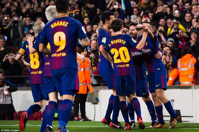 
Barcelona thẳng tiến vào bán kết Cúp Nhà vua
