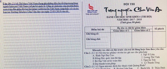 Quảng Bình: Thí sinh hội thi Trạng nguyên thích thú với câu hỏi về U23 Việt Nam - 1 Quảng Bình: Thí sinh hội thi Trạng nguyên thích thú với câu hỏi về U23 Việt Nam - 1