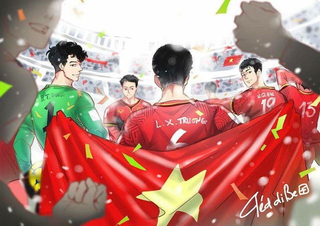 Loạt tranh chibi đáng yêu dành tặng tuyển U23 Việt Nam | Báo Dân trí