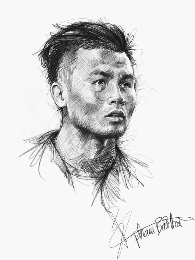 Ngắm bộ ký họa dàn tuyển thủ U23 Việt Nam cực "chất" - 17 Ngắm bộ ký họa dàn tuyển thủ U23 Việt Nam cực "chất" - 17