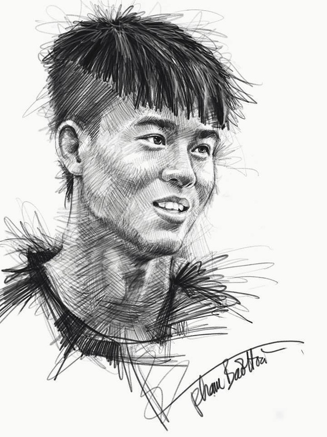 Ngắm bộ ký họa dàn tuyển thủ U23 Việt Nam cực "chất" - 14 Ngắm bộ ký họa dàn tuyển thủ U23 Việt Nam cực "chất" - 14