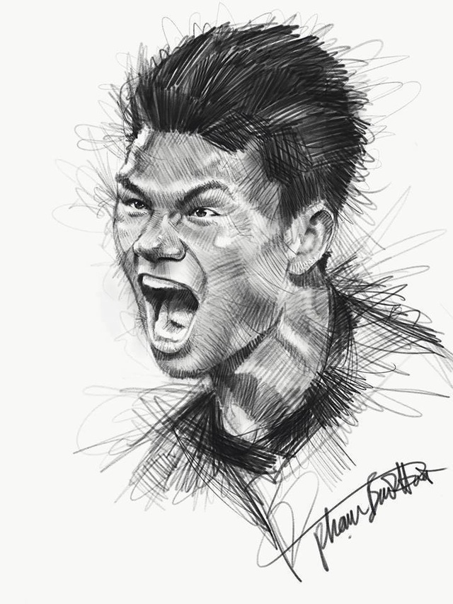 Ngắm bộ ký họa dàn tuyển thủ U23 Việt Nam cực "chất" - 10 Ngắm bộ ký họa dàn tuyển thủ U23 Việt Nam cực "chất" - 10