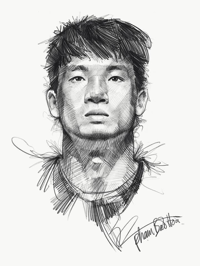 Ngắm bộ ký họa dàn tuyển thủ U23 Việt Nam cực "chất" - 6 Ngắm bộ ký họa dàn tuyển thủ U23 Việt Nam cực "chất" - 6
