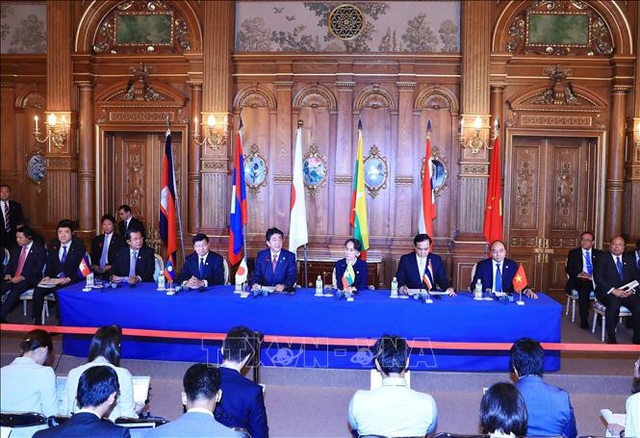 Dấu ấn của Thủ tướng Nguyễn Xuân Phúc trong chuyến công du Nhật Bản - 2 Lãnh đạo các nước Mekong và Nhật Bản đã quyết định nâng tầm quan hệ hợp tác lên Đối tác chiến lược (ảnh: TTXVN)