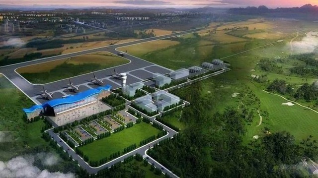 
Đồ họa mô phỏng dự án sân bay được Trung Quốc rót vốn (Ảnh: Construction Review Online)
