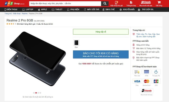 Bắt tay FPT Shop, Realme yên tâm “phụng sự” người dùng Việt - 1 Bắt tay FPT Shop, Realme yên tâm “phụng sự” người dùng Việt - 1