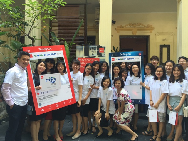 Đạo đức nghề nghiệp là yếu tố sống còn của doanh nghiệp - 2
Hội viên ACCA hưởng ứng ngày Đạo Đức Toàn Cầu.