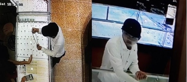 Tưởng vớ ‘khách sộp’’, hiệu vàng bị cướp giật sợi dây chuyền hơn 9 triệu đồng - 1 Hình ảnh đối tượng cướp giật bị camera ghi lại