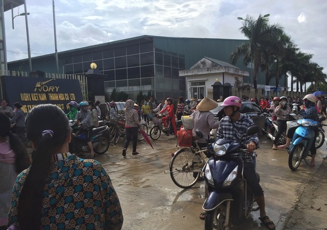 Hơn 3.000 công nhân công ty may đình công đòi quyền lợi - 1 Khoảng 3.000 công nhân Công ty TNHH Ivory Việt Nam đình công từ ngày 18/10.