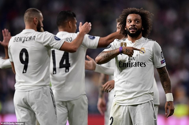 Real Madrid tìm lại mạch chiến thắng tại Champions League - 11
Marcelo nâng tỷ số lên 2-0 cho Real Madrid ở phút 55