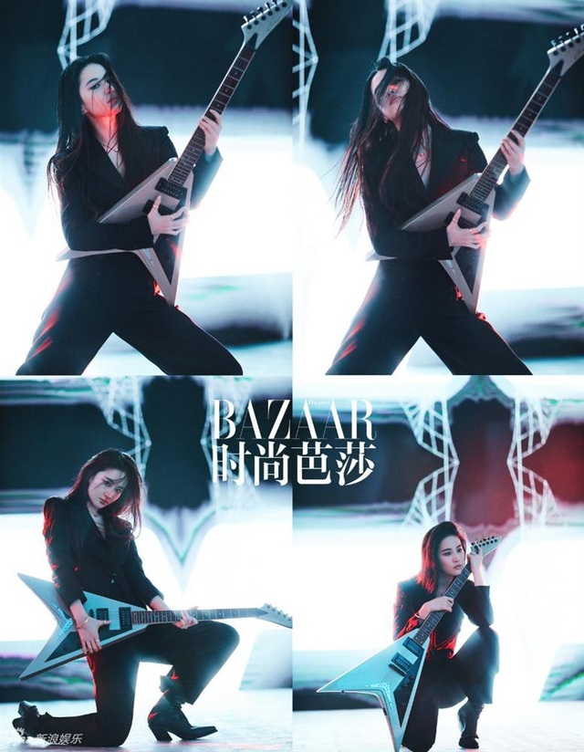 Lưu Diệc Phi xinh đẹp như nữ thần - 15
Cô hóa thân thành một nữ rocker táo bạo và cá tính.