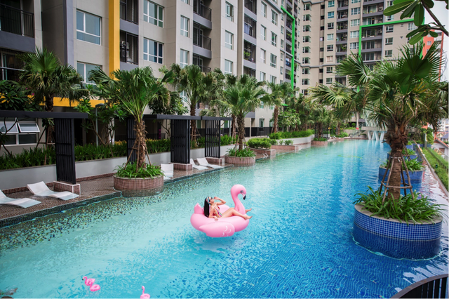 Doanh nghiệp bất động sản hiện thực hóa những cam kết với khách hàng - 2 Seasons Avenue vừa bàn giao vào Quý 3 với bể bơi vô cực theo tiêu chuẩn Olympic rộng 600 m2.