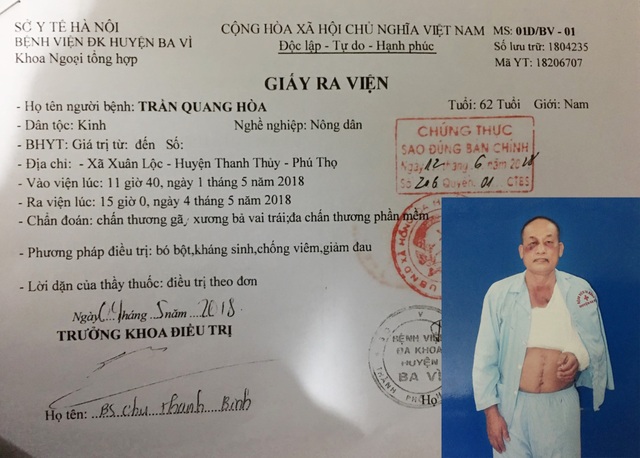 Giám đốc Công an tỉnh chỉ đạo xem lại vụ bị đánh gãy xương còn “dính” phạt - Ảnh 1. Giám đốc Công an tỉnh chỉ đạo xem lại vụ bị đánh gãy xương còn “dính” phạt - Ảnh 1.