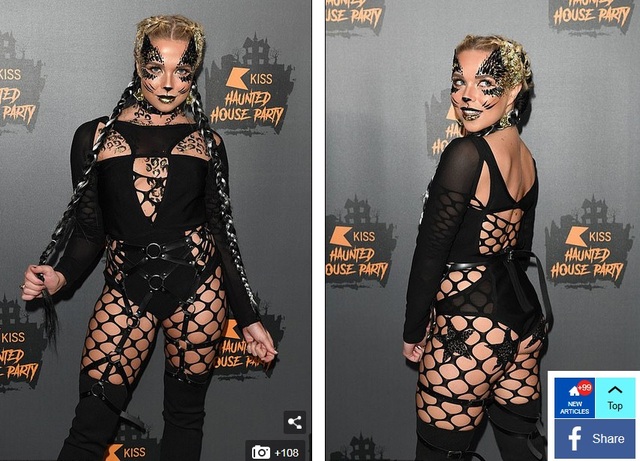 Dàn sao quyến rũ đón Halloween - 10
Gabby Allen cá tính và lôi cuốn