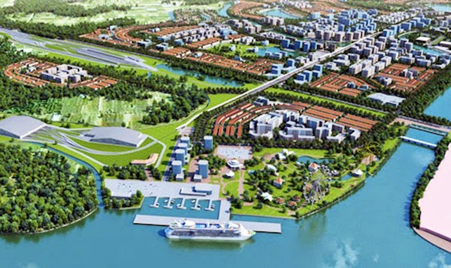 Phối cảnh khu đô thị cảng Hiệp Phước, một dự án do Công ty Tân Thuận triển khai (ảnh minh họa)