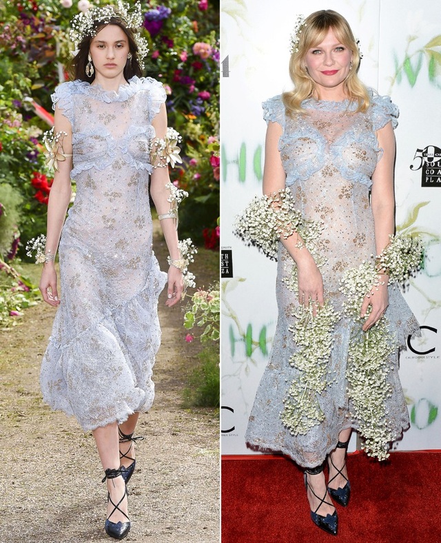 Khi sao diện hàng hiệu đẹp hơn cả người mẫu - 8
Kirsten Dunst trong trang phục của Rodarte