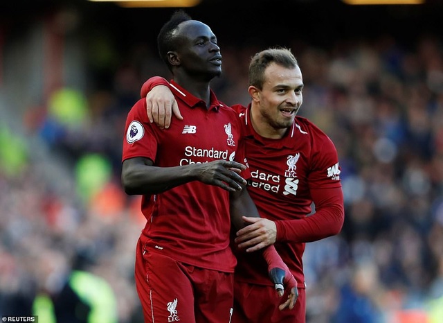 Liverpool nối dài mạch bất bại lên 10 trận - 1
Mane và Shaqiri đều ghi bàn thắng cho Liverpool