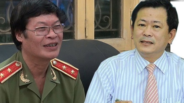 Trung tướng Hữu Ước và luật sư Trần Đình Triển.