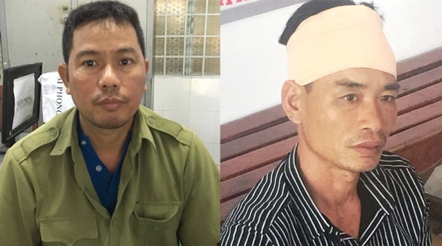 “Cựu” bảo vệ đột nhập hàng chục cửa hàng tiện lợi trộm tài sản - 1 Hai đối tượng Vũ Văn Biên và Vũ Ngọc Hưng đang bị công an tạm giữ.