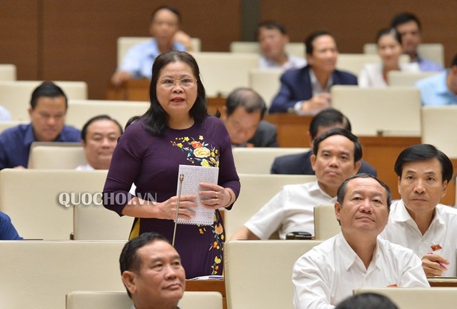 Bộ trưởng Nhạ: Sách “ô vuông, tam giác” sẽ không còn là… thí điểm - 1 Đại biểu Trần Thị Dung: Chương trình, sách giáo khoa mới không giảm tải mà còn tăng rất nặng.