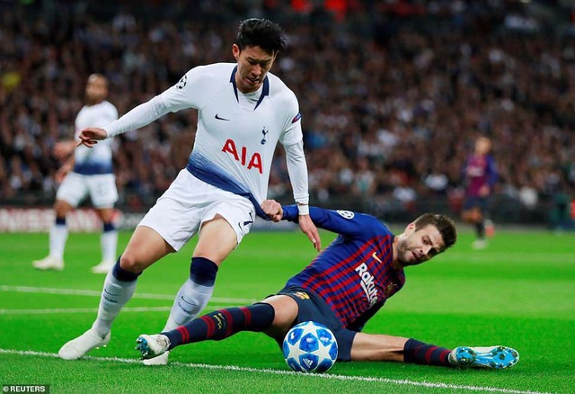 Tottenham 2-4 Barcelona: Messi rực sáng - 24
Son Heung Min đã có trận đấu nhạt nhòa trước Barcelona