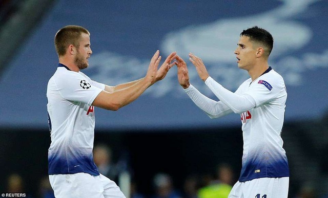 Tottenham 2-4 Barcelona: Messi rực sáng - 18
Dier chia sẻ niềm vui của Lamela