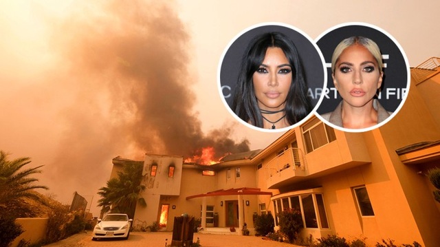 Kim Kardashian và Lady Gaga phải sơ tán vì sợ cháy nhà - 1
Nhiều ngôi sao phải sơ tán vì vụ cháy rừng