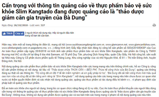 Nhiều người nổi tiếng quảng cáo hàng online quá sự thật - 1 Nhiều người nổi tiếng quảng cáo hàng online quá sự thật - 1