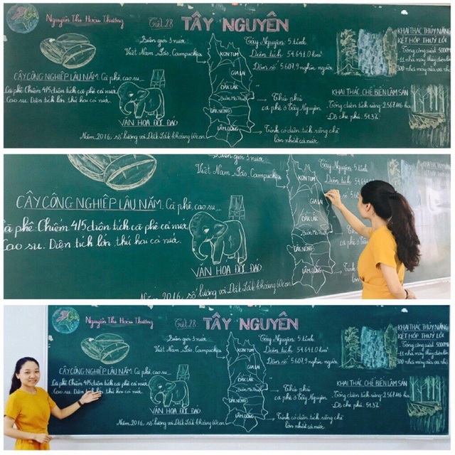 Mê mẩn những nét chữ "rồng bay - phượng múa" của các giáo viên trên bảng xanh - 7 Mê mẩn những nét chữ "rồng bay - phượng múa" của các giáo viên trên bảng xanh - 7