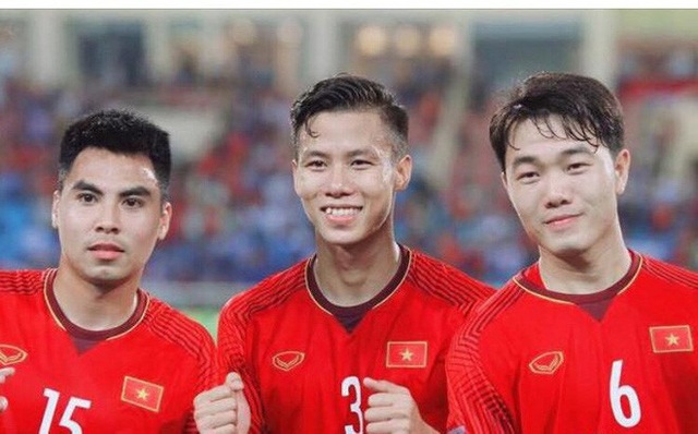 Quế Ngọc Hải (giữa) tự tin về cơ hội đánh bại Myanmar