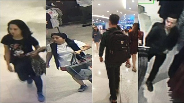 4 du khách Việt bị cảnh sát Thái Lan bắt giữ vì nghi lấy cắp quần áo hàng hiệu - 2 Hình ảnh các nghi phạm trích ra từ camera giám sát
